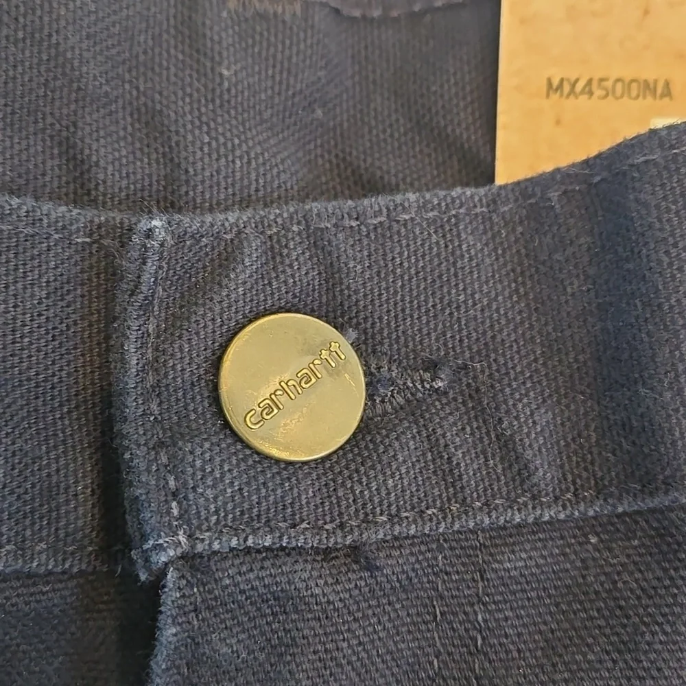 NWT Carhartt Mens Loose Fit Washed Duck Work Dungaree Size 34x34 34 Straight - Picture 6 of 10